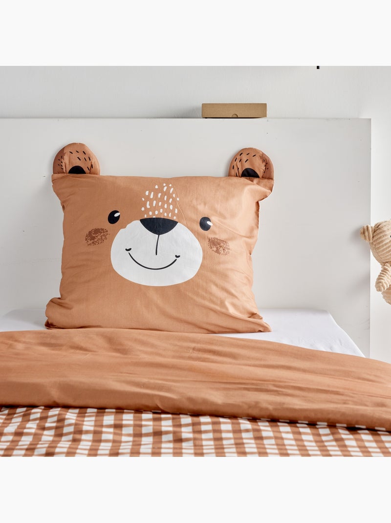 Parure de lit 1 personne FUNNY Marron - Kiabi