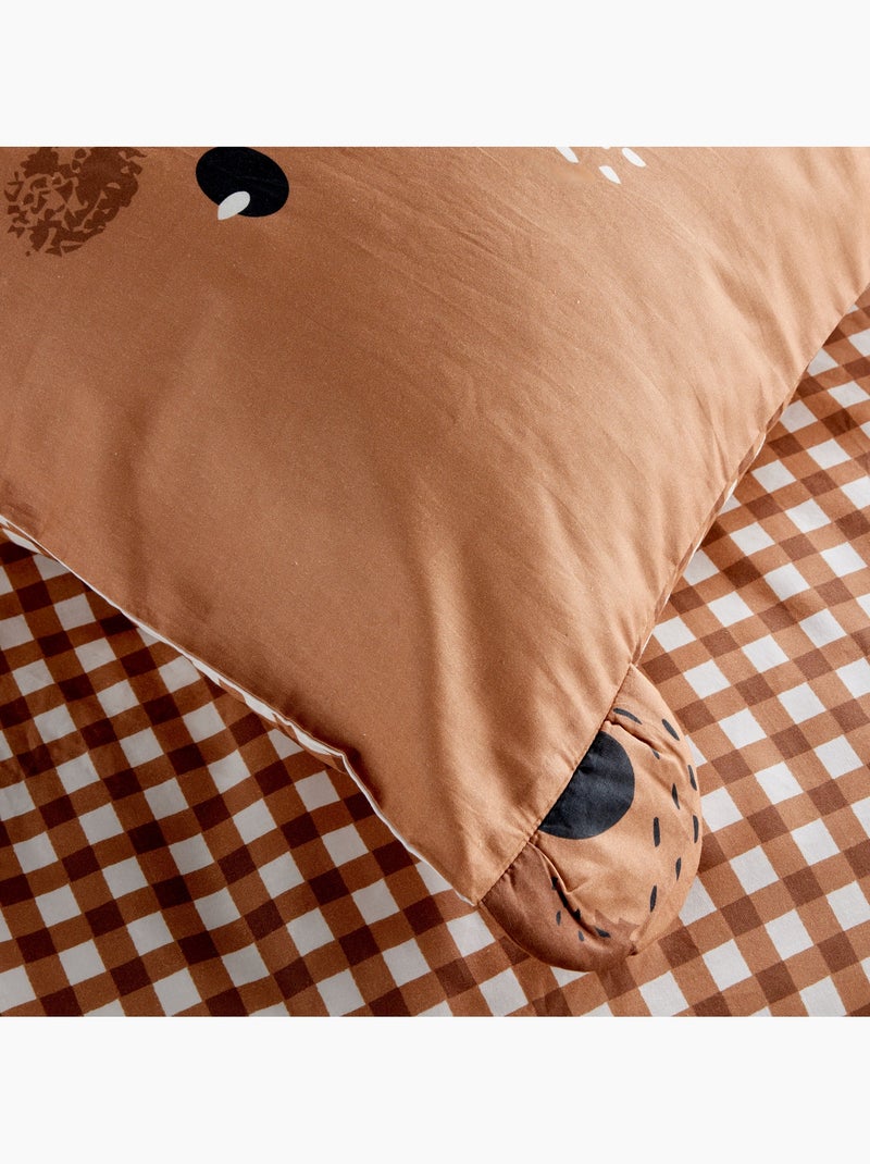 Parure de lit 1 personne FUNNY Marron - Kiabi