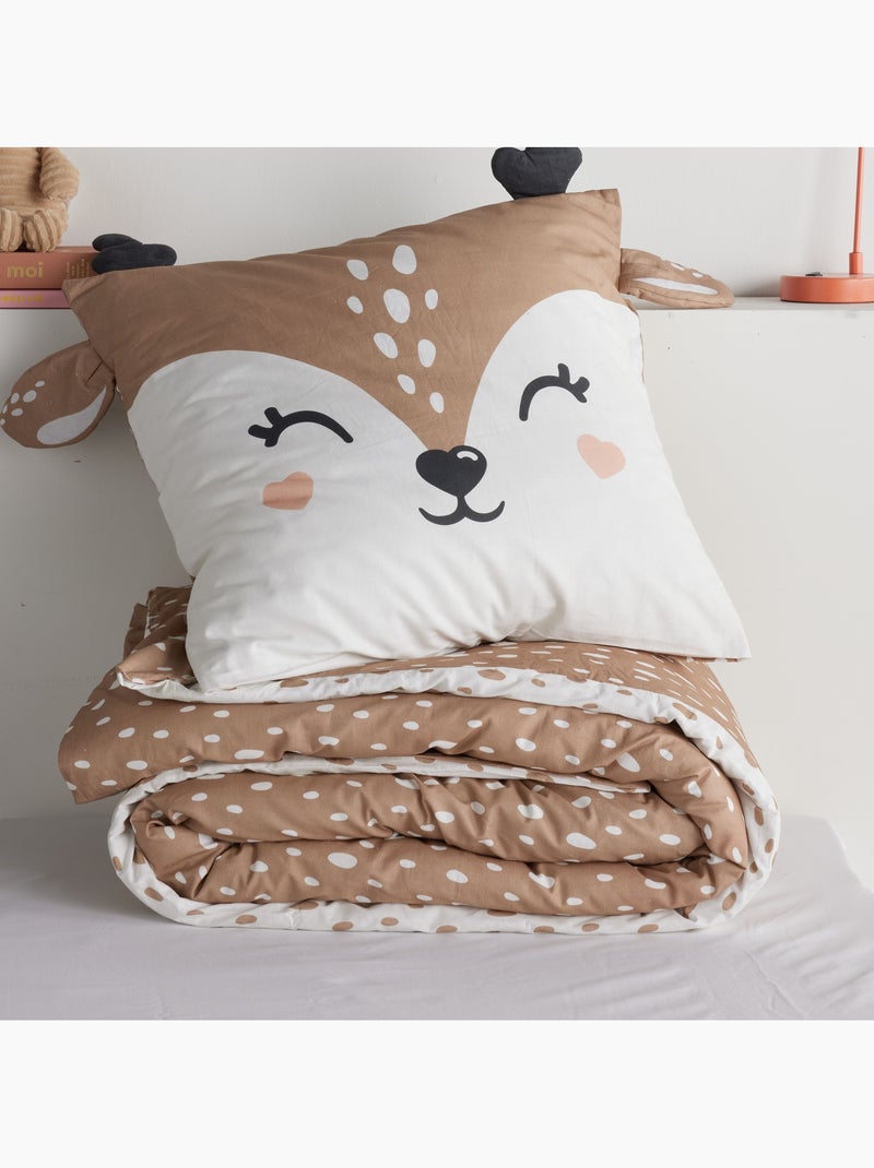Parure de lit 1 personne FUNNY Marron - Kiabi