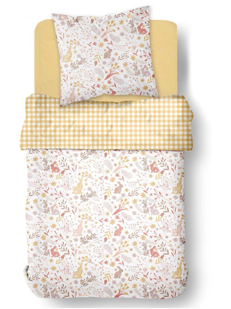 Parure de lit 1 personne HAPPY Jaune - Kiabi