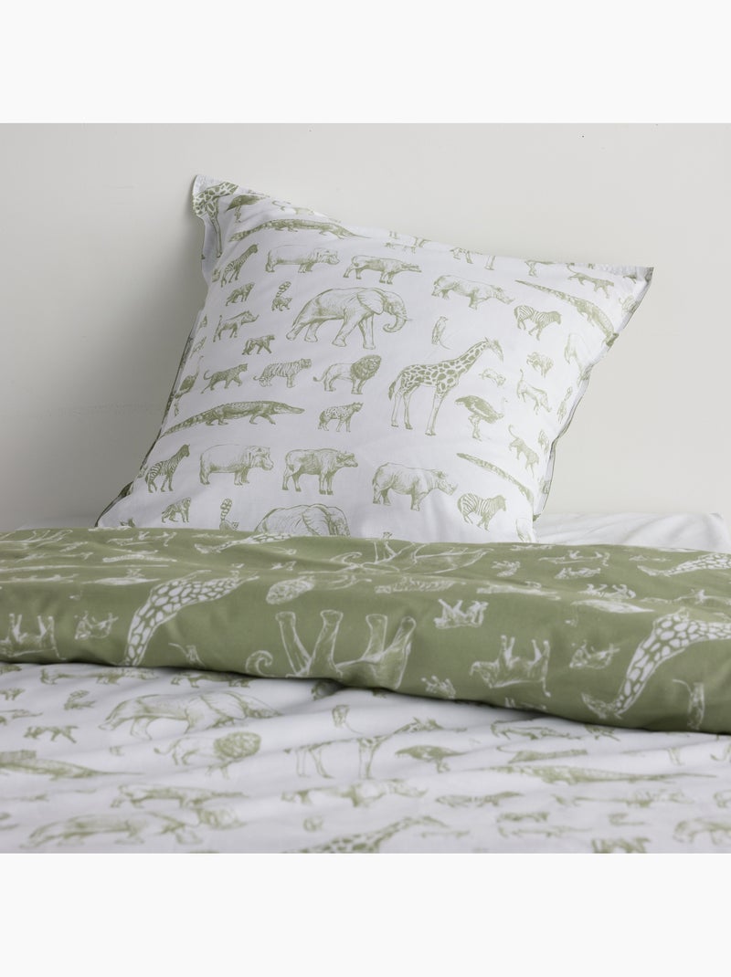 Parure de lit 1 personne HAPPY Vert - Kiabi