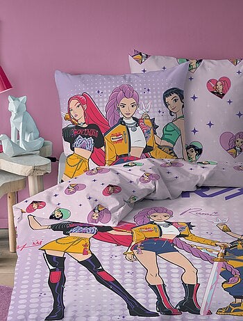 Parure de lit 1 personne housse de couette + taie - 2 pièces