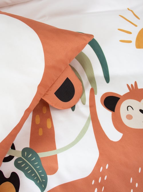 Parure de lit 1 personne imprimé 'singe' - Kiabi