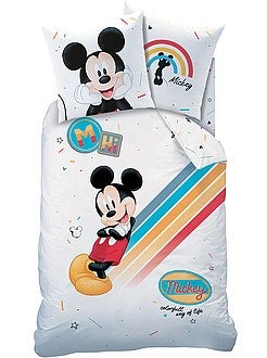 Parure de lit 1 personne imprimée 'Mickey' - Kiabi