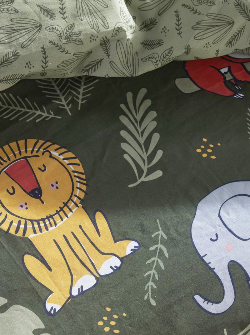 Parure de lit 1 personne 'jungle' Vert - Kiabi