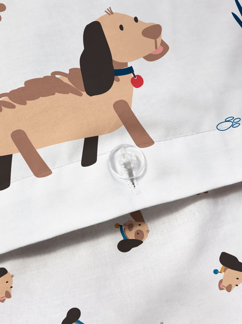 Parure de lit 1 personne réversible Blanc - Kiabi