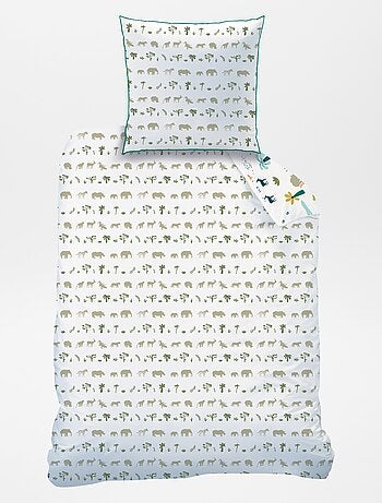 Parure de lit 1 personne réversible