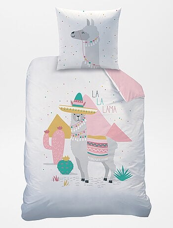 Parure de lit 1 personne réversible