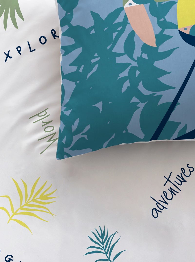 Parure de lit 1 personne réversible Bleu - Kiabi