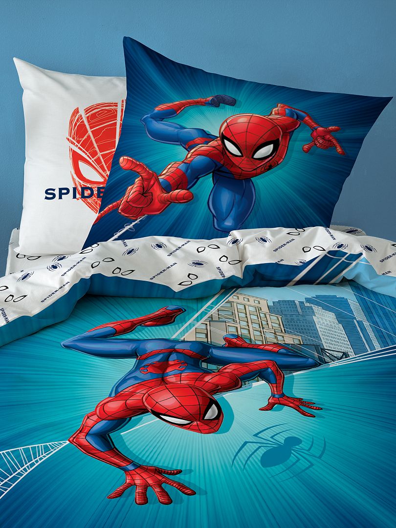 Parure de lit bleue et rouge Spiderman - Ma Parure