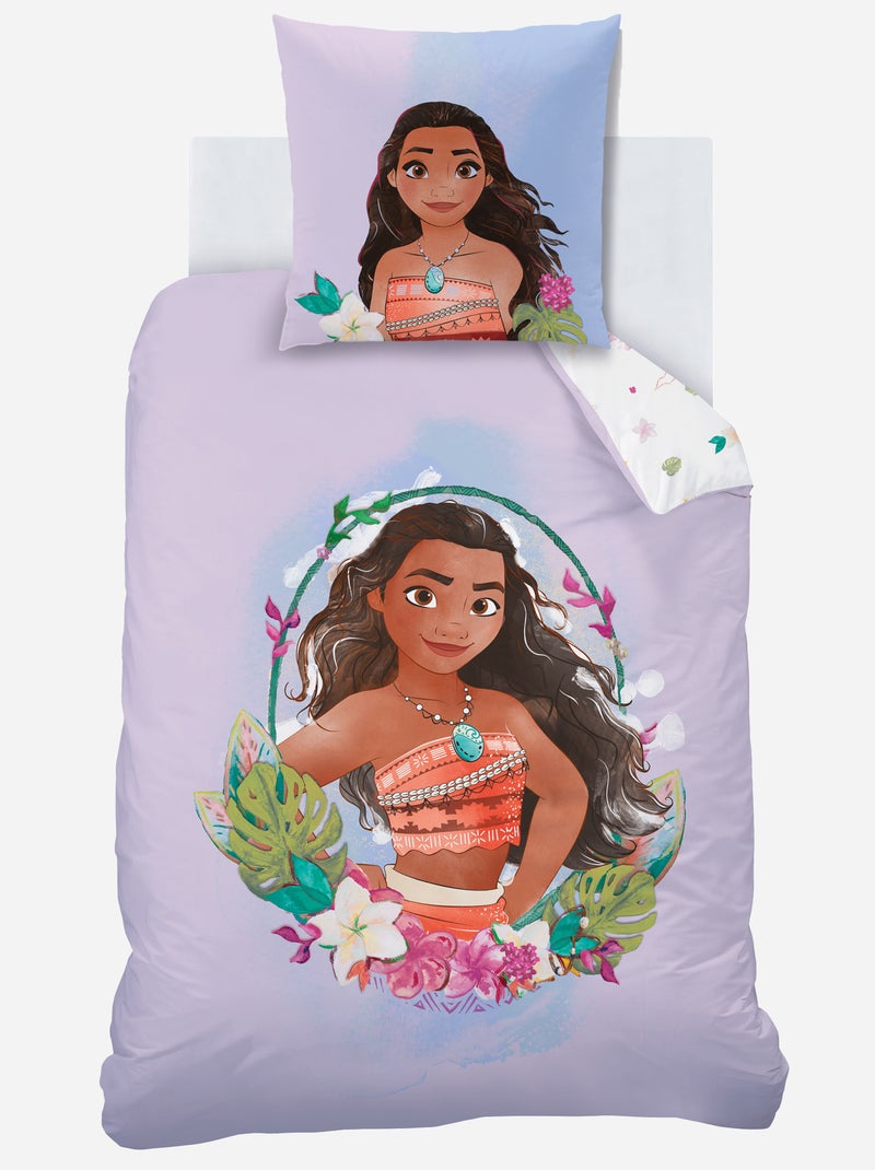 Parure de lit 1 personne 'Vaiana' VIOLET - Kiabi