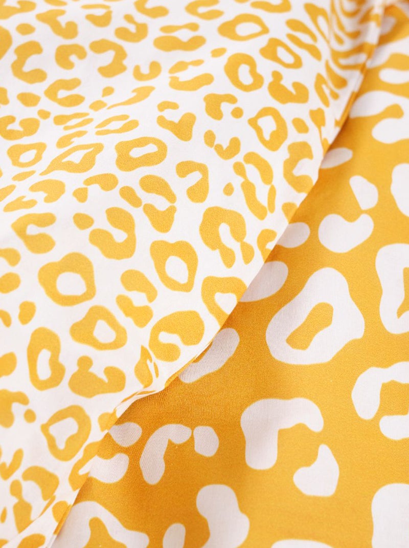 Parure de lit 1 personnes 2 pièces housse de couette + taie d'oreiller Jaune - Kiabi