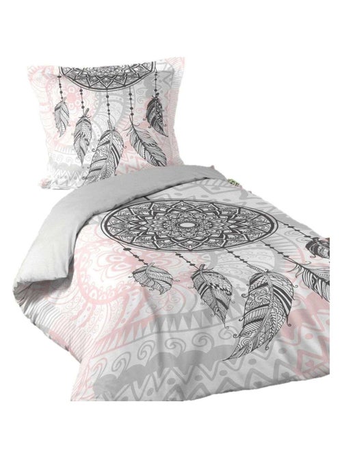 Parure de lit 1 place 100% coton PERRY - Kiabi