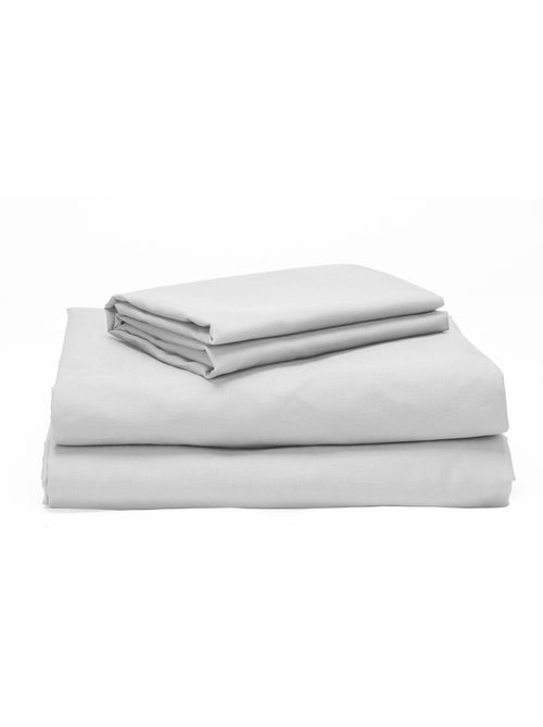 Parure de lit 100% Coton 4 pièces Blanc - Kiabi Parure de lit 100% Coton 4 pièces Blanc - Kiabi
