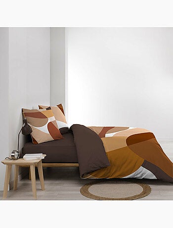 Parure de lit 100% coton 42 fils boogie + drap housse 140 x 190 cm