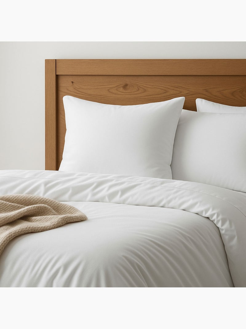 Parure de lit 100% coton Blanc - Kiabi