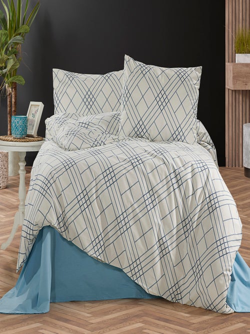 Parure de lit  100% coton - Kiabi