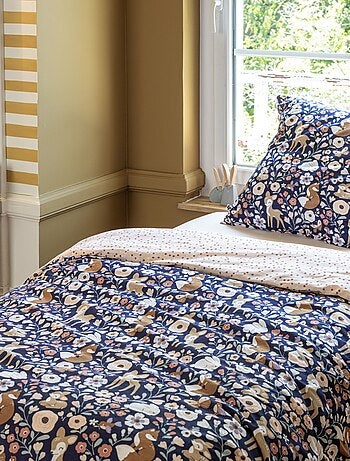 Parure de lit 100% coton Forêt enchantée