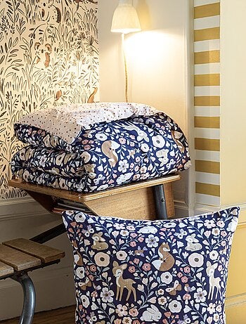 Parure de lit 100% coton Forêt enchantée