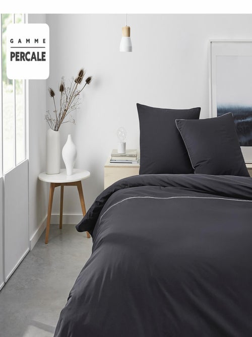 Parure de lit 100% Coton – Housse de Couette Prestige + Taies d’Oreillers 63x63cm – Luxury Lace - Kiabi