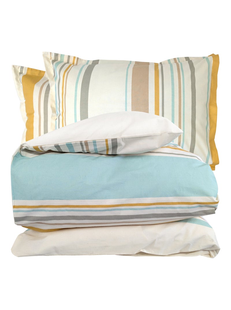 Parure de lit 100% coton HUGO Taie 50x70 cm Moutarde - Kiabi
