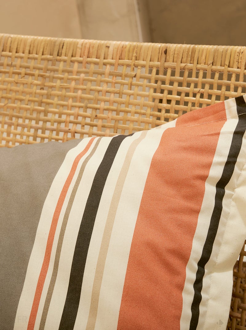 Parure de lit 100% coton HUGO Taie 50x70 cm Orange corail - Kiabi