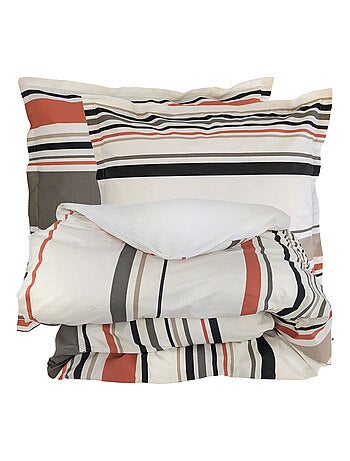 Parure de lit 100% coton HUGO Taie 65x65 cm