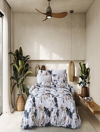 Parure de lit 100% coton imprimé "Andora