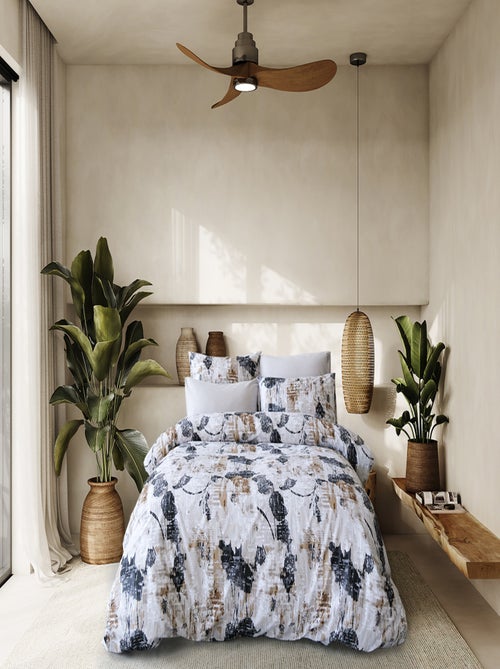 Parure de lit 100% coton imprimé "Andora" - Kiabi