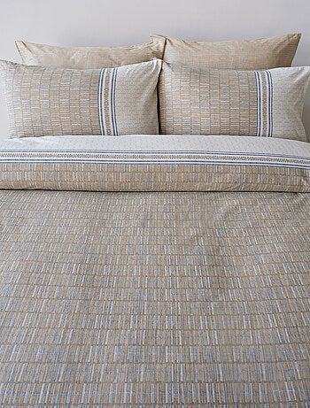 Parure de lit 100% coton imprimé "Milet