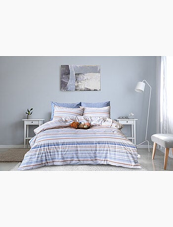 Parure de lit 100% coton imprimé "Scala
