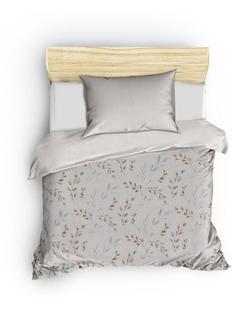 Parure de lit 100% coton Imprimée végétal - Lendell Vert - Kiabi