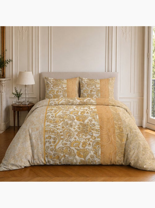 Parure de lit 100% coton motif floral, bombay - Kiabi Parure de lit 100% coton motif floral, bombay - Kiabi