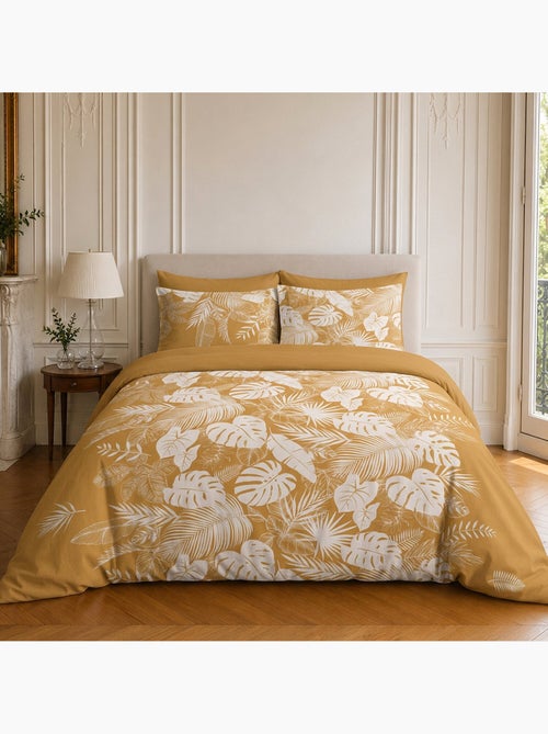 Parure de lit 100% coton motif tropical, leaves - Kiabi Parure de lit 100% coton motif tropical, leaves - Kiabi