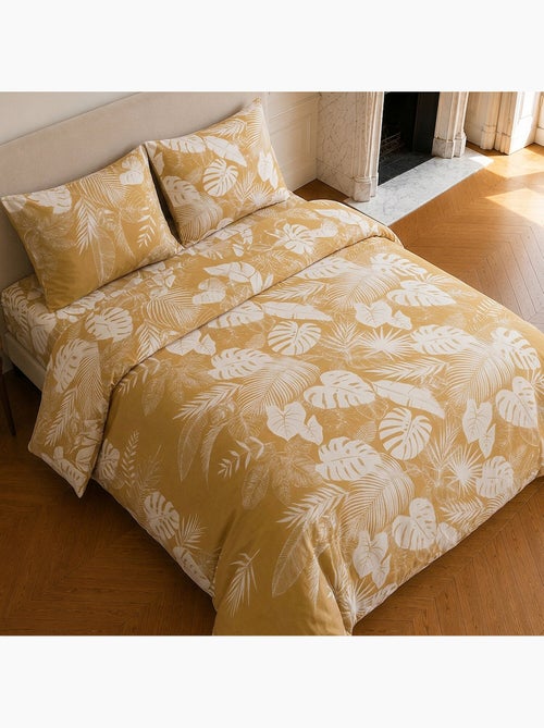 Parure de lit 100% coton motif tropical, leaves - Kiabi Parure de lit 100% coton motif tropical, leaves - Kiabi
