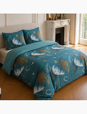 Parure de lit 100% coton motif tropical, paloma