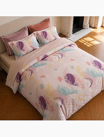 Parure de lit 100% coton motif tropical, paloma
