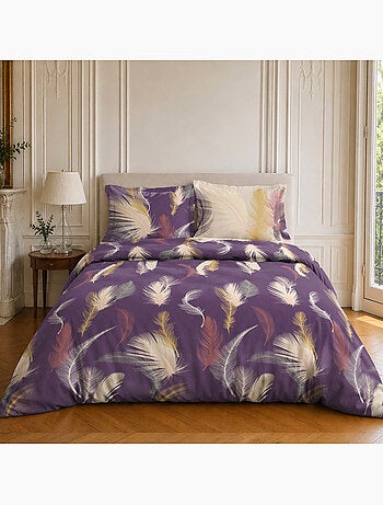 Parure de lit 100% coton motif tropical, winter