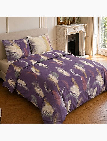 Parure de lit 100% coton motif tropical, winter