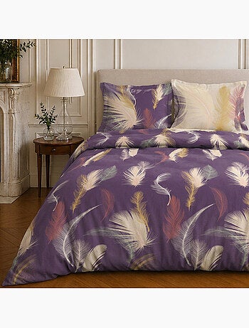 Parure de lit 100% coton motif tropical, winter
