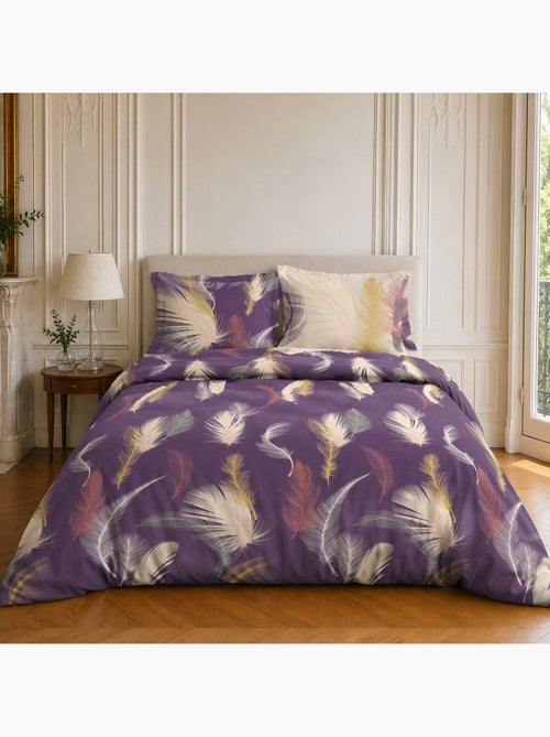 Parure de lit 100% coton motif tropical, winter - Kiabi