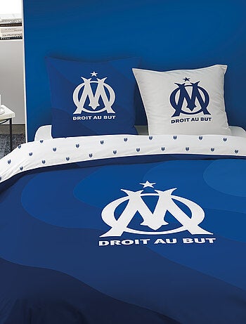 Parure de lit 100% Coton, OM ONDEBLUE