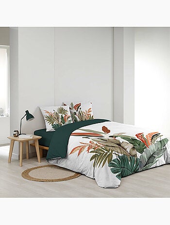 Parure de lit 100% coton romy avec drap-housse