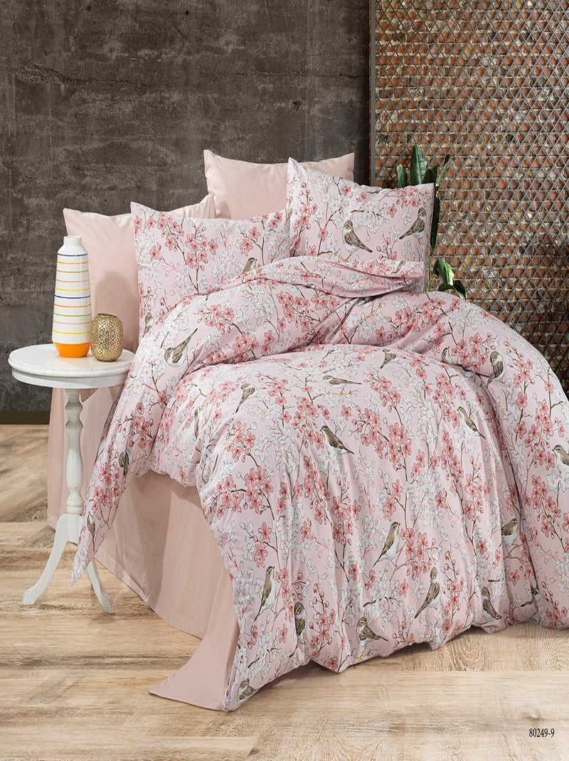 Parure de lit  100% coton Rose - Kiabi