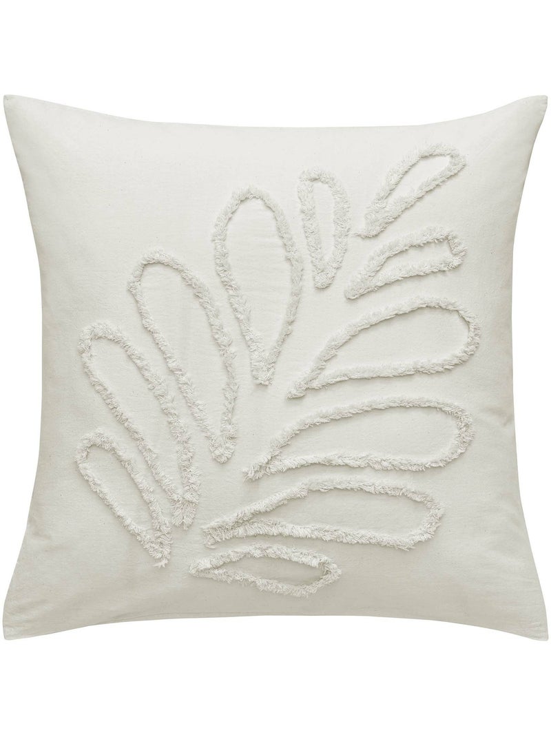Parure de lit 100% coton tufté anouk + drap housse 140 x 190 cm Sable - Kiabi