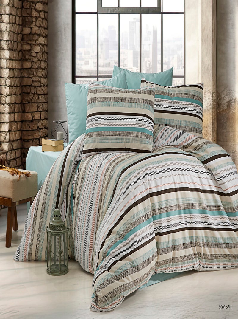 Parure de lit  100% coton Vert - Kiabi