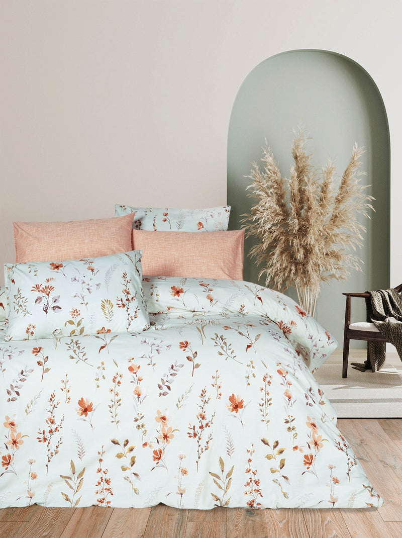 Parure de lit  100% coton Vert - Kiabi