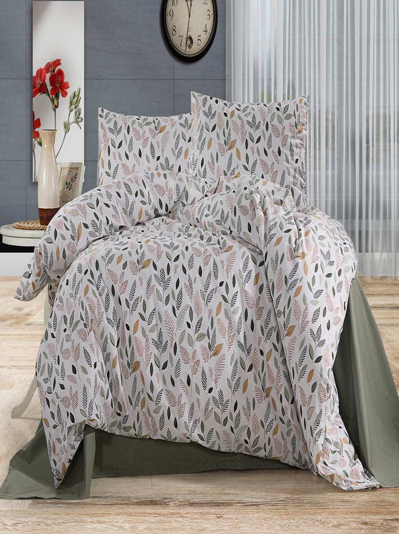 Parure de lit  100% coton Vert - Kiabi
