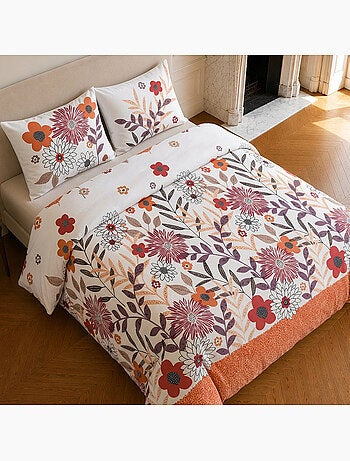 Parure de lit 100% microfibre motif floral, printemps