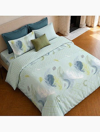 Parure de lit 100% microfibre motif tropical, paloma